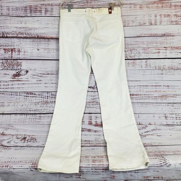 J Brand White Jeans Straight Leg Mid Rise Stretch 805 White Size 29 - Picture 3 of 14